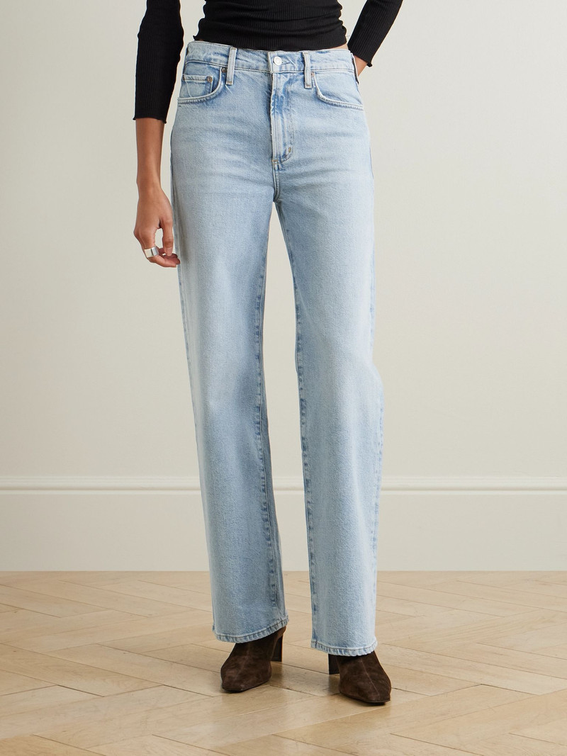 Harper mid-rise straight-leg jeans Light denim 3