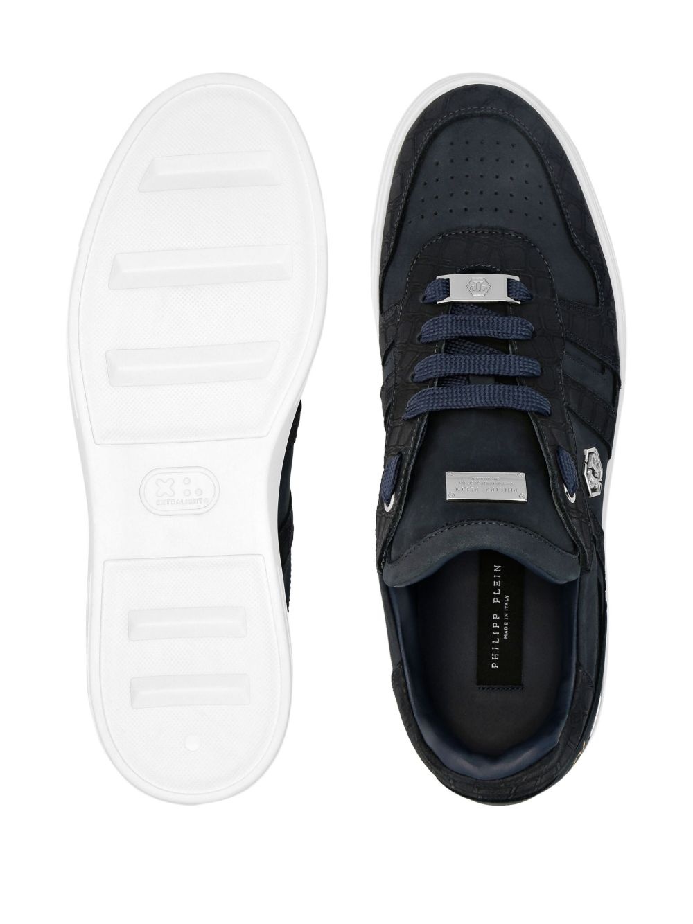lace-up low-top sneakers - 3