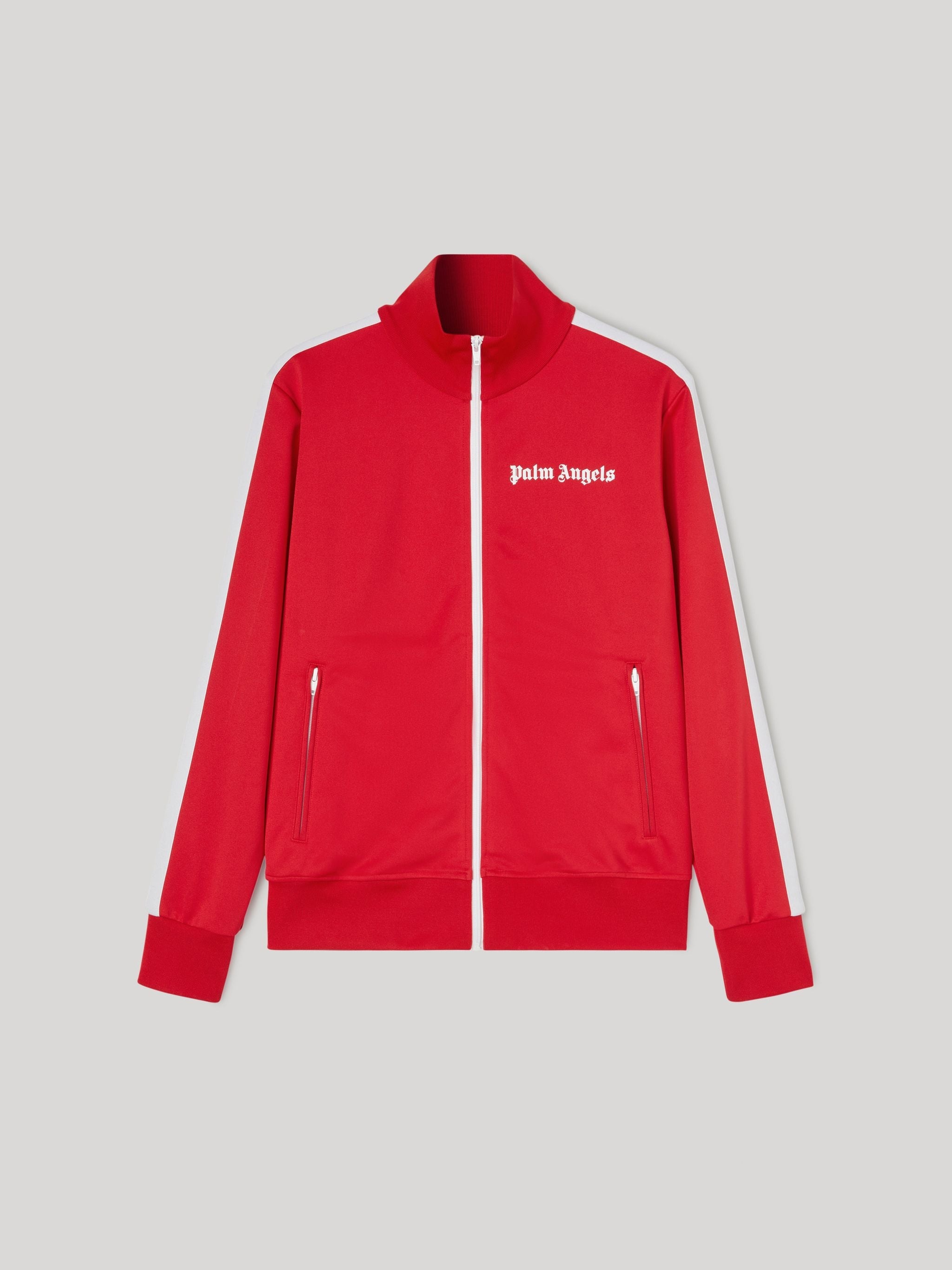 logo print track jacket - 1