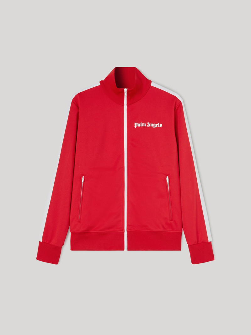 logo print track jacket - 1
