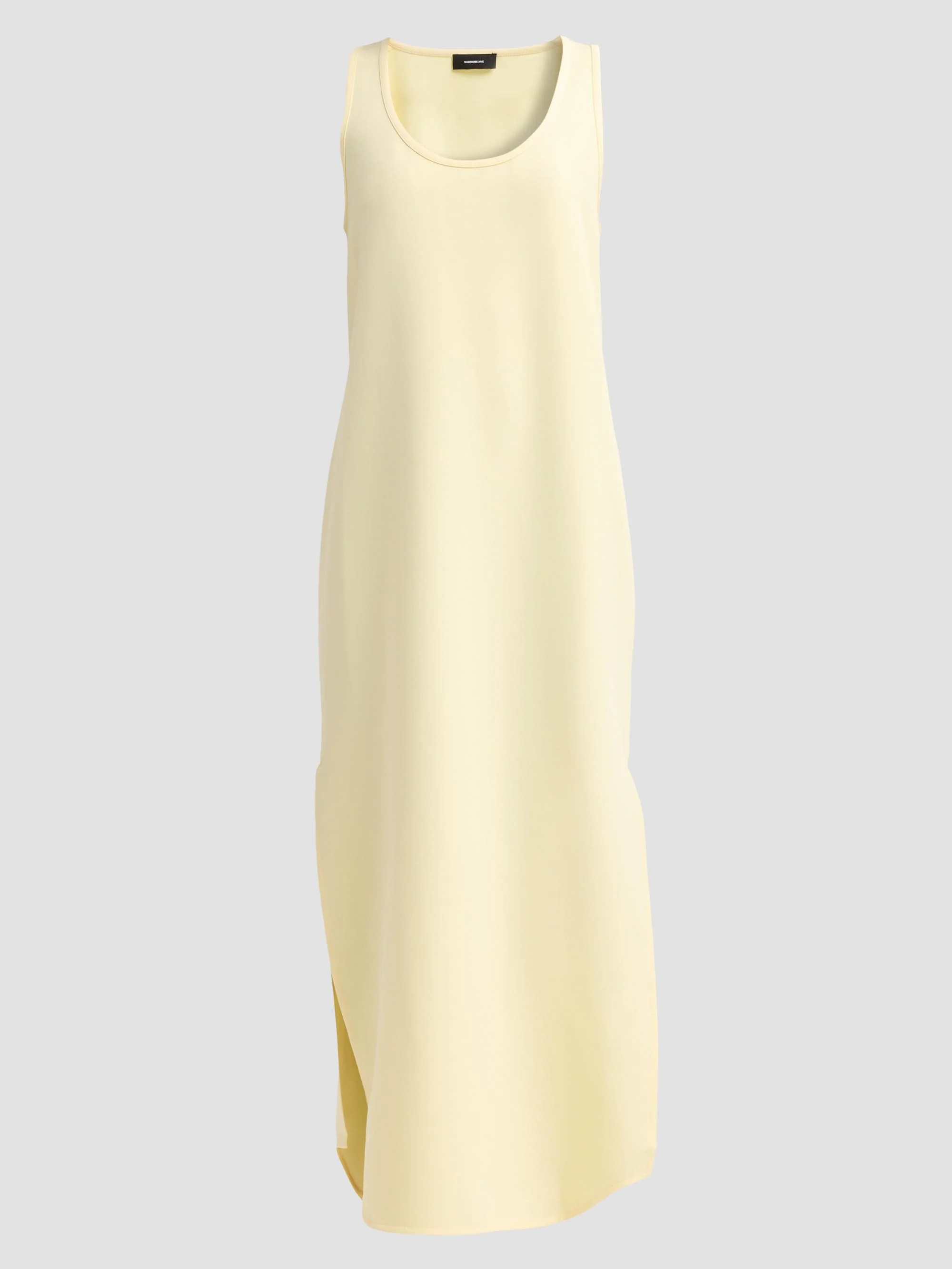 WARDROBE. NYC Women's Side-Slit Tank Midi Dress - Lemon - 1