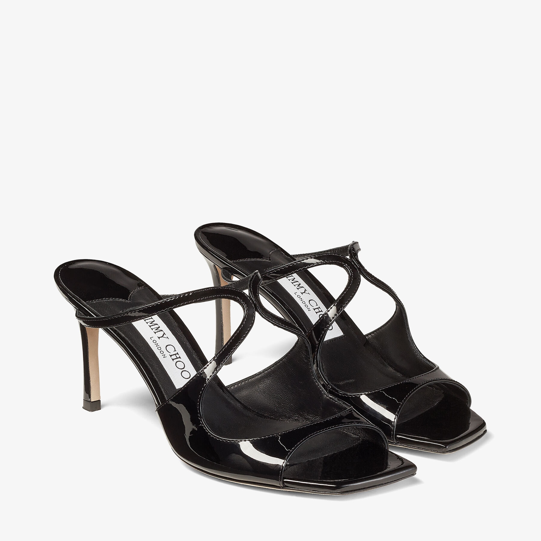 Anise 75
Black Patent Leather Mules - 2