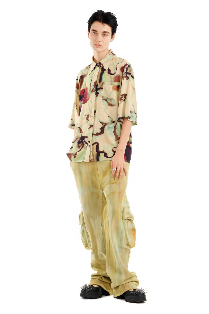Collina Strada WATERCOLOR FLORAL MARKET BUTTON UP outlook