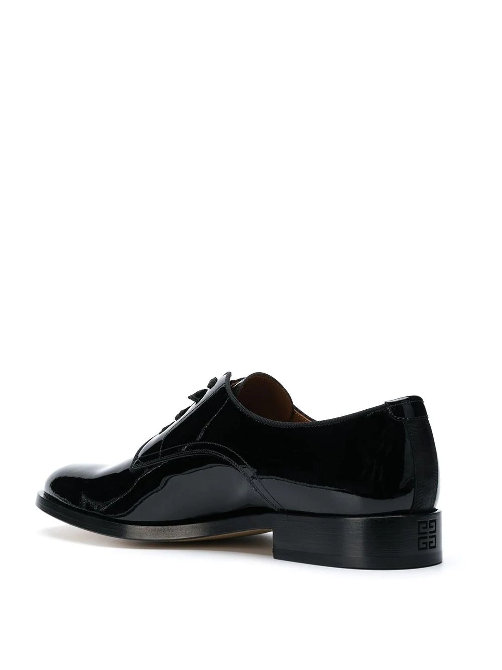 patent lace-up shoes - 3