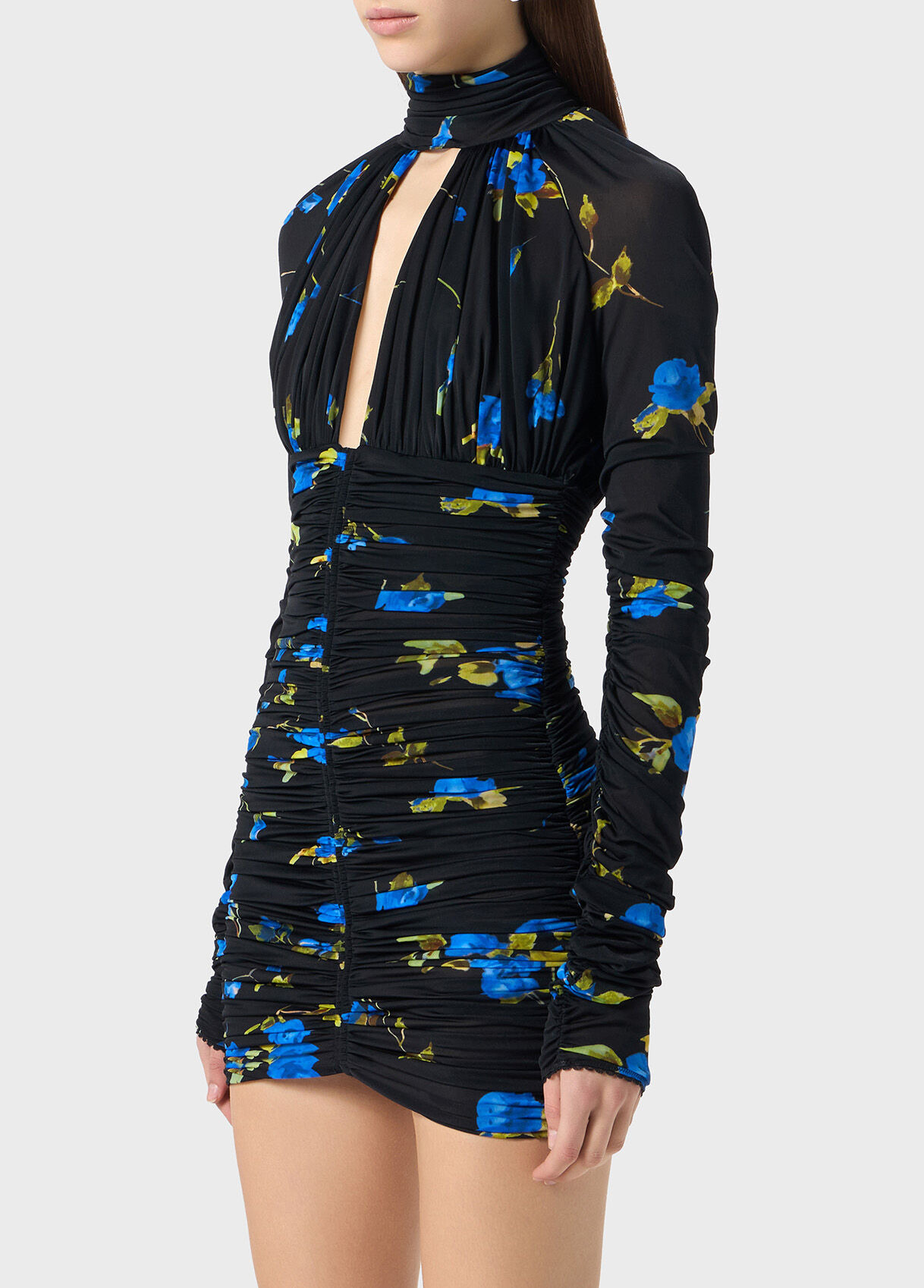 ANIMALIER PRINT JERSEY DRESS WITH CUT-OUT - 4