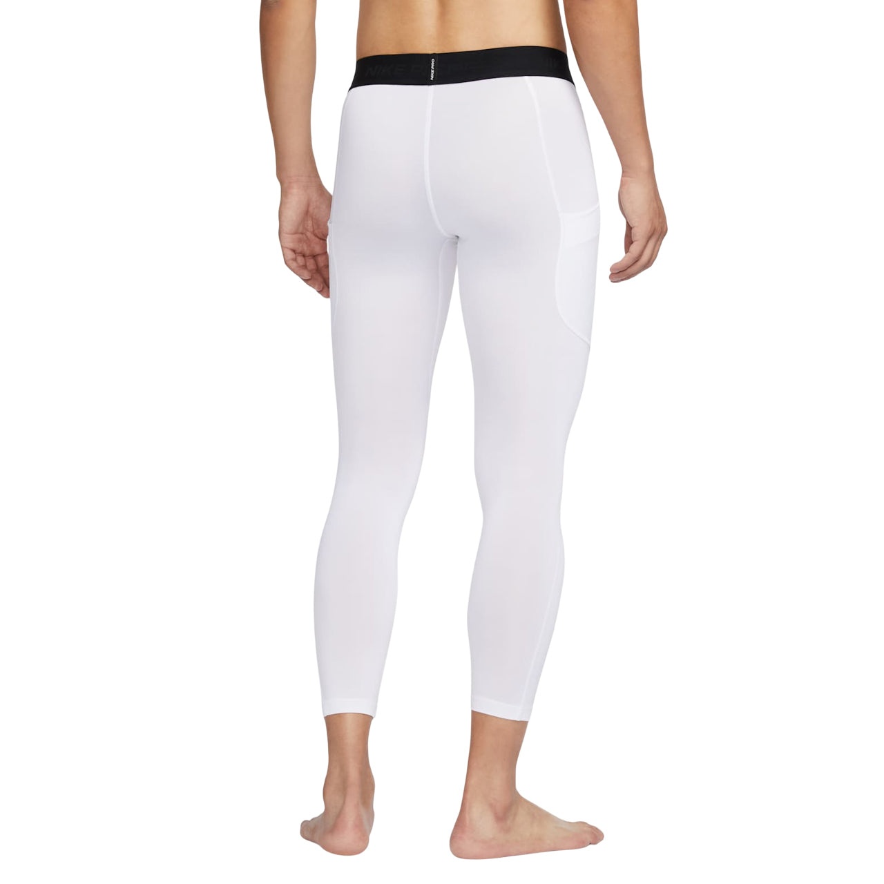 Nike Pro Dri-FIT Fitness Tights Asia Sizing 'White Black' FB7953-100 - 2