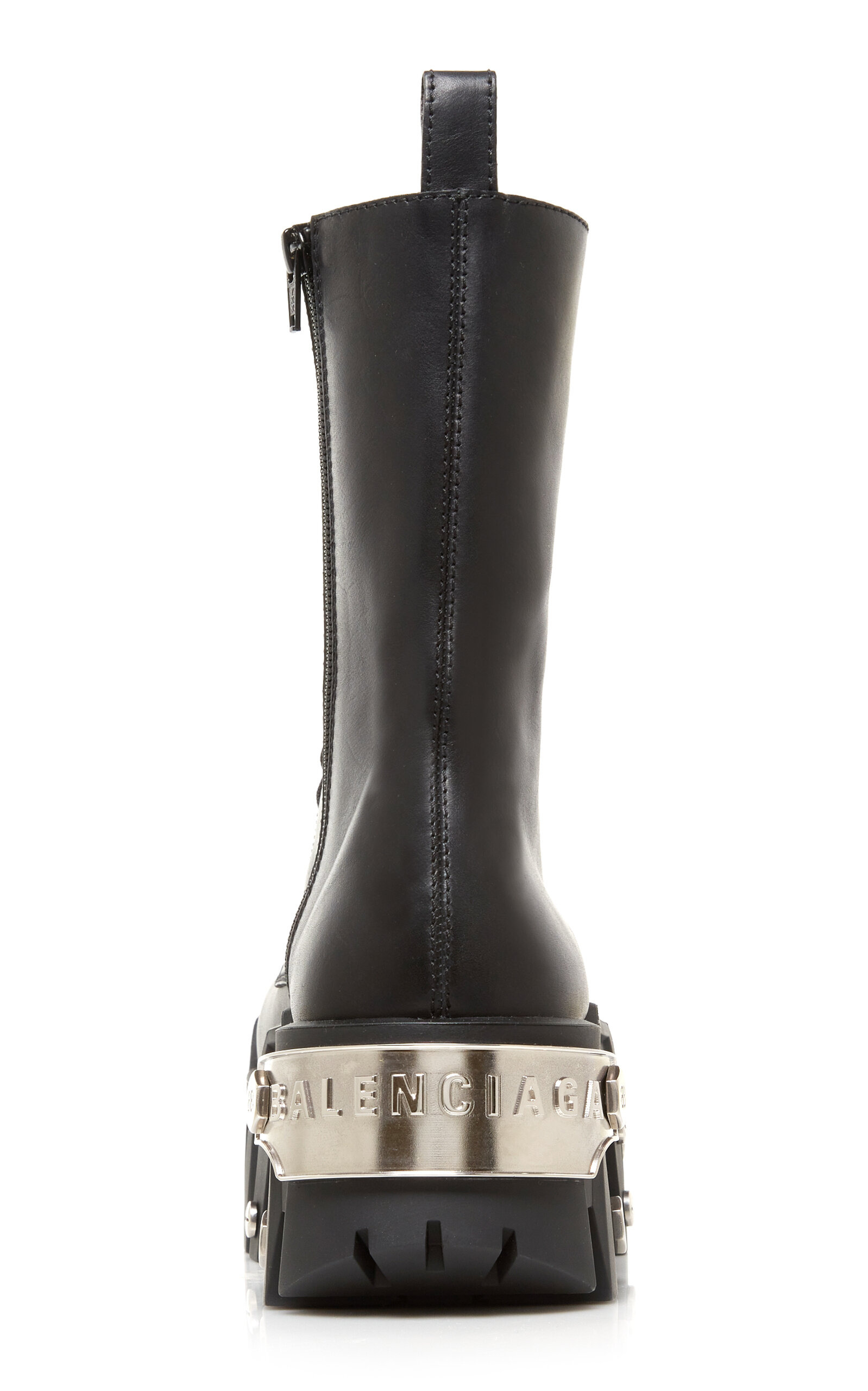 Bulldozer Platform Leather Combat Boots black - 4