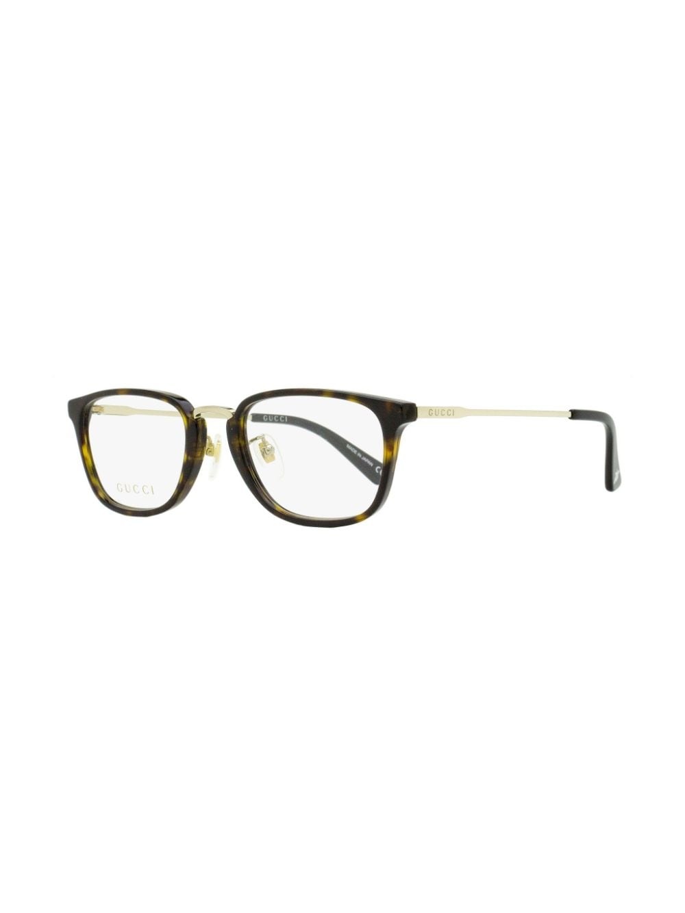 logo-print rectangle-frame glasses - 2