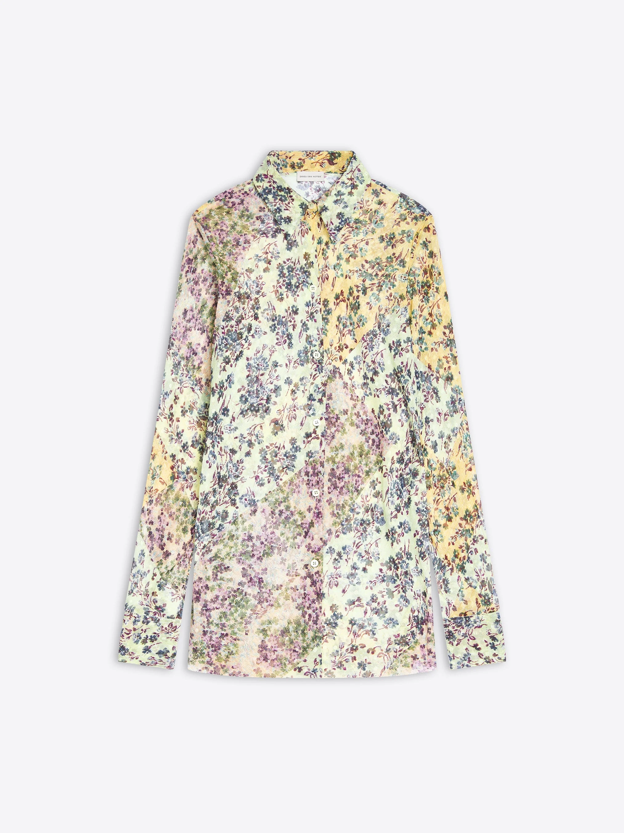 FITTED JACQUARD SHIRT - 1