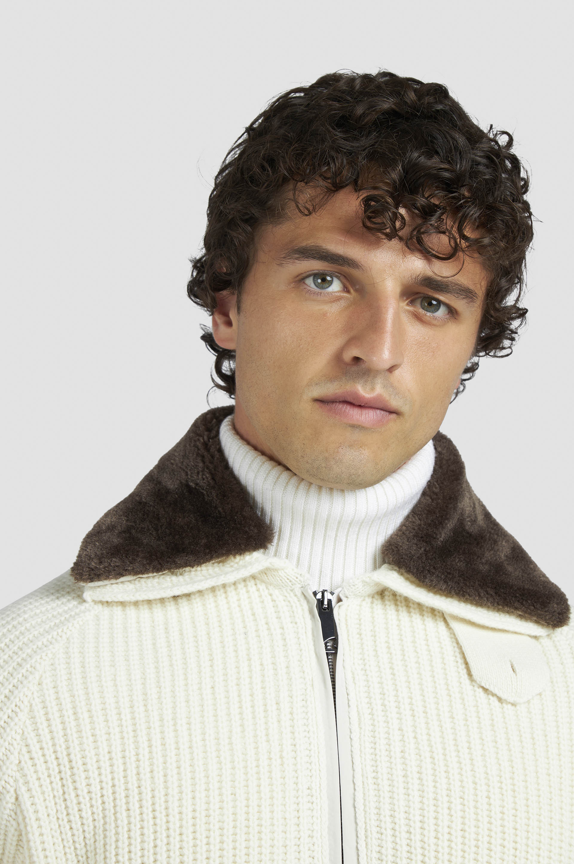 RE-WOOL ZIP-UP SWEATER - 4