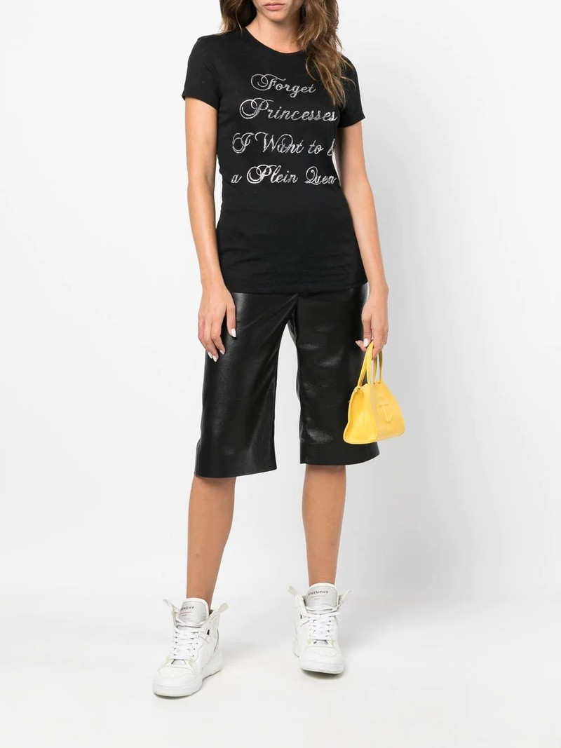 PHILIPP PLEIN crystal-embellished cotton T-shirt outlook