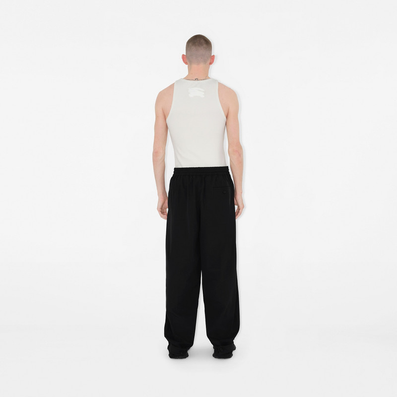 Cotton Blend Tailored Trousers 4