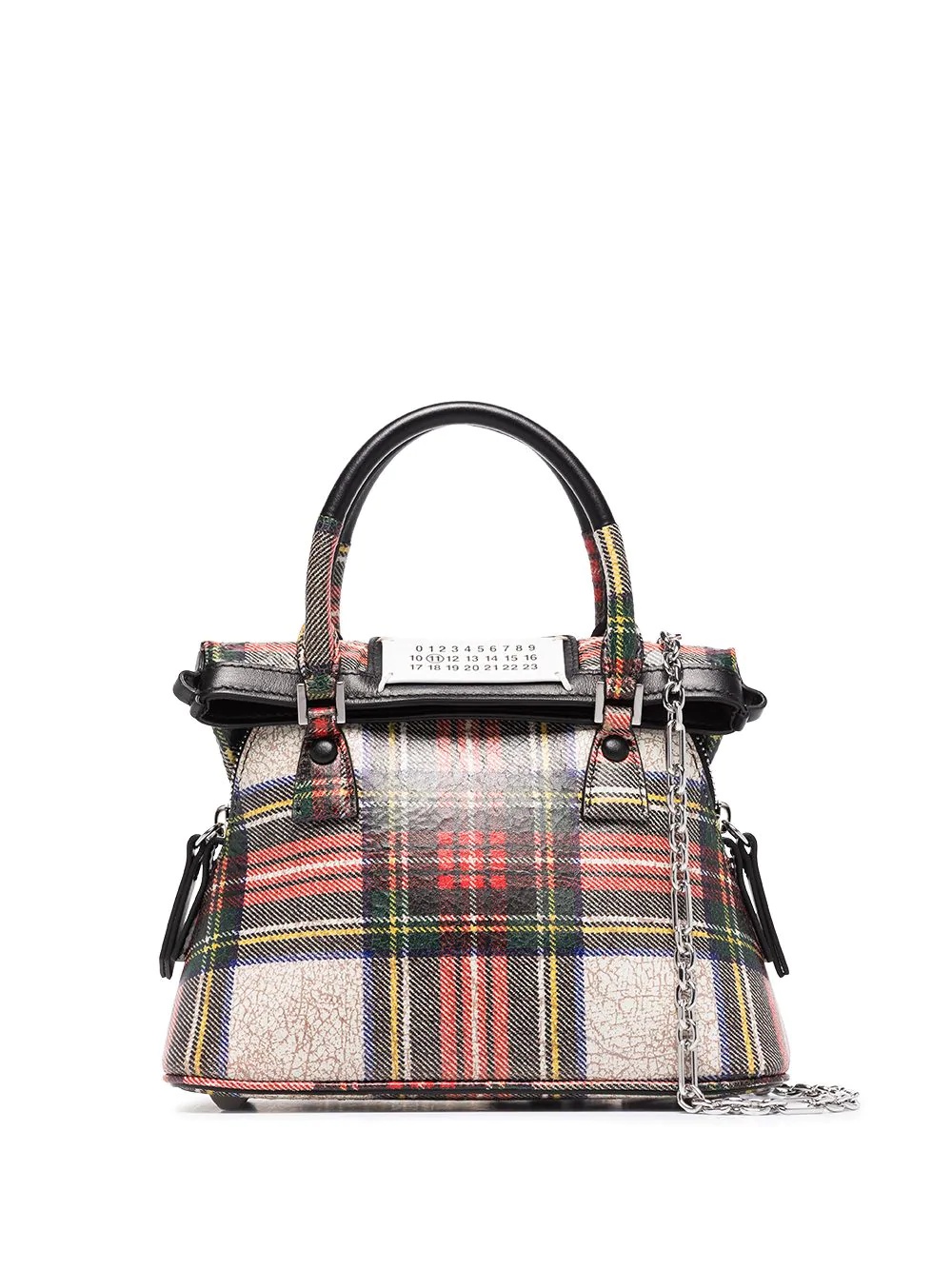 5AC tartan-check tote bag - 1