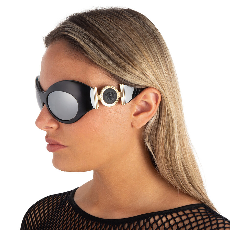 Versace Light Grey Irregular Ladies Sunglasses VE4462 GB1/6G 58 - 2