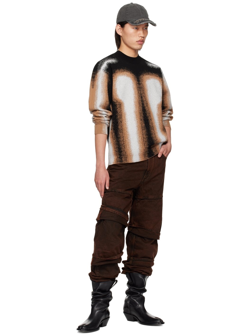 Black & Brown Gradient Sweater - 5