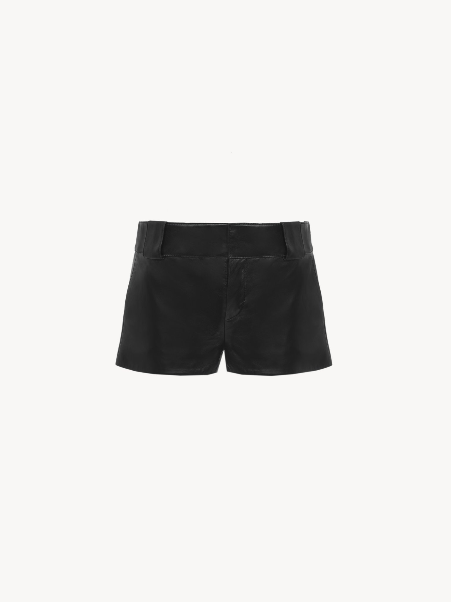 TAILORED MINI SHORTS IN SOFT NAPPA LEATHER - 2
