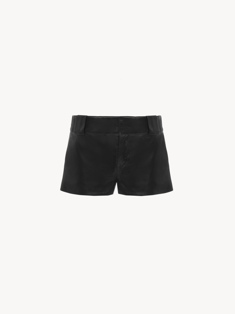 Chloé TAILORED MINI SHORTS IN SOFT NAPPA LEATHER outlook