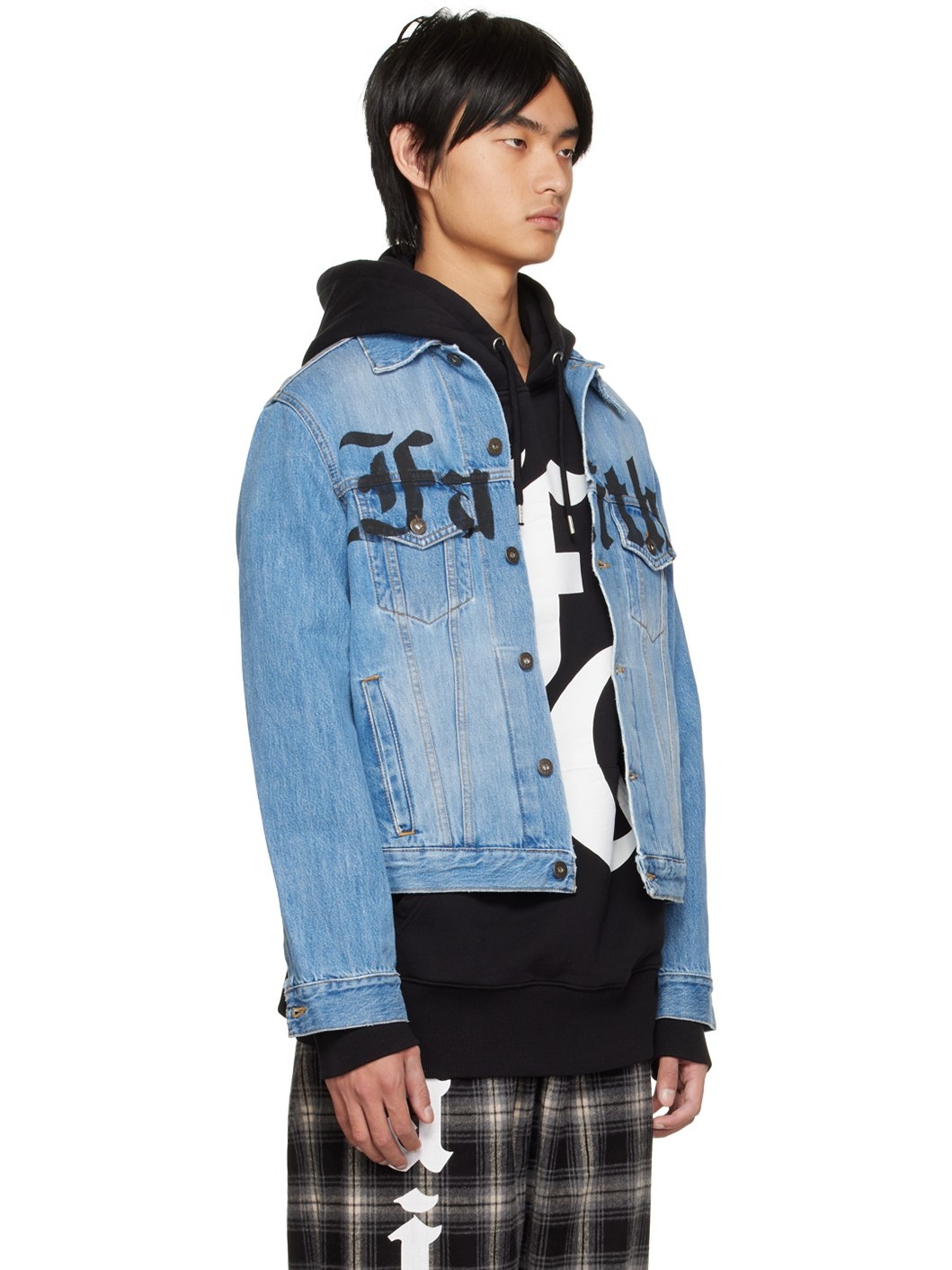 Blue Print Denim Jacket - 2