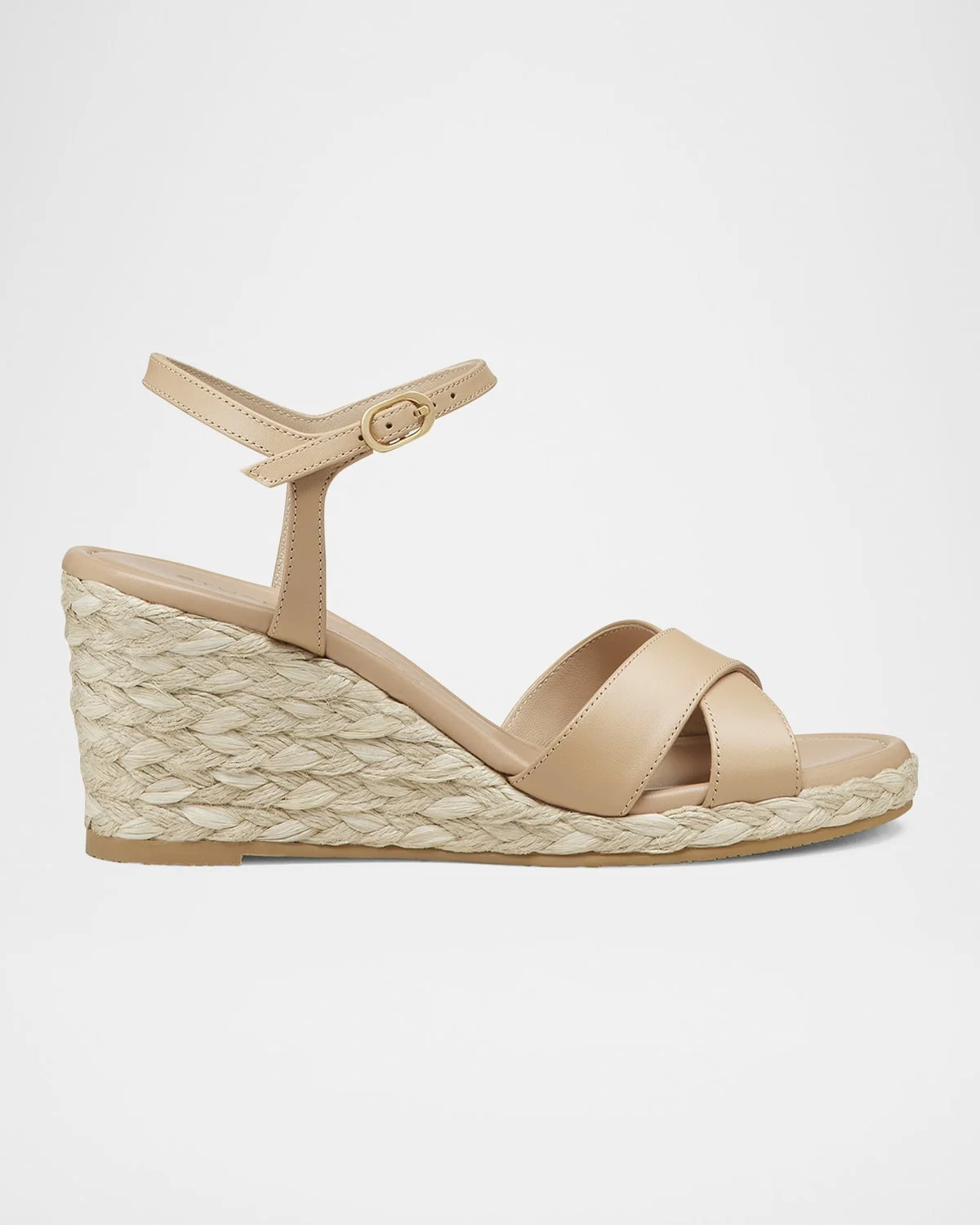 Dayna Leather Crisscross Espadrille Sandals - 1