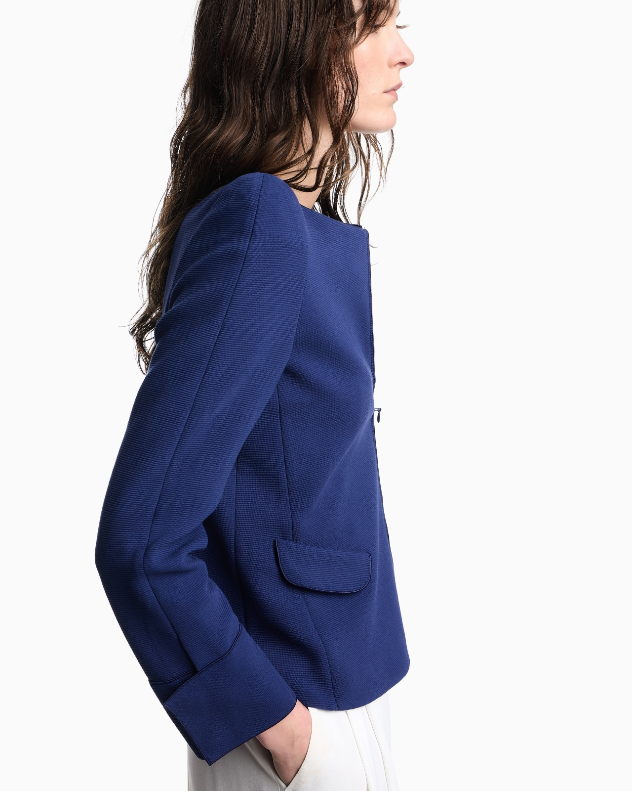 OTTOMAN JERSEY ZIP-UP JACKET - 5