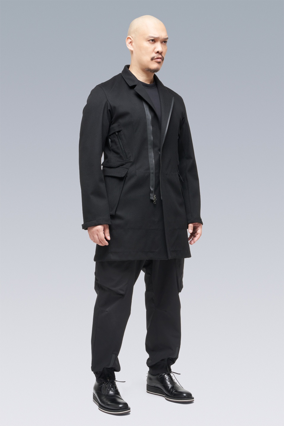 J38-LP Loro Piana® Storm System® Coat Black - 2