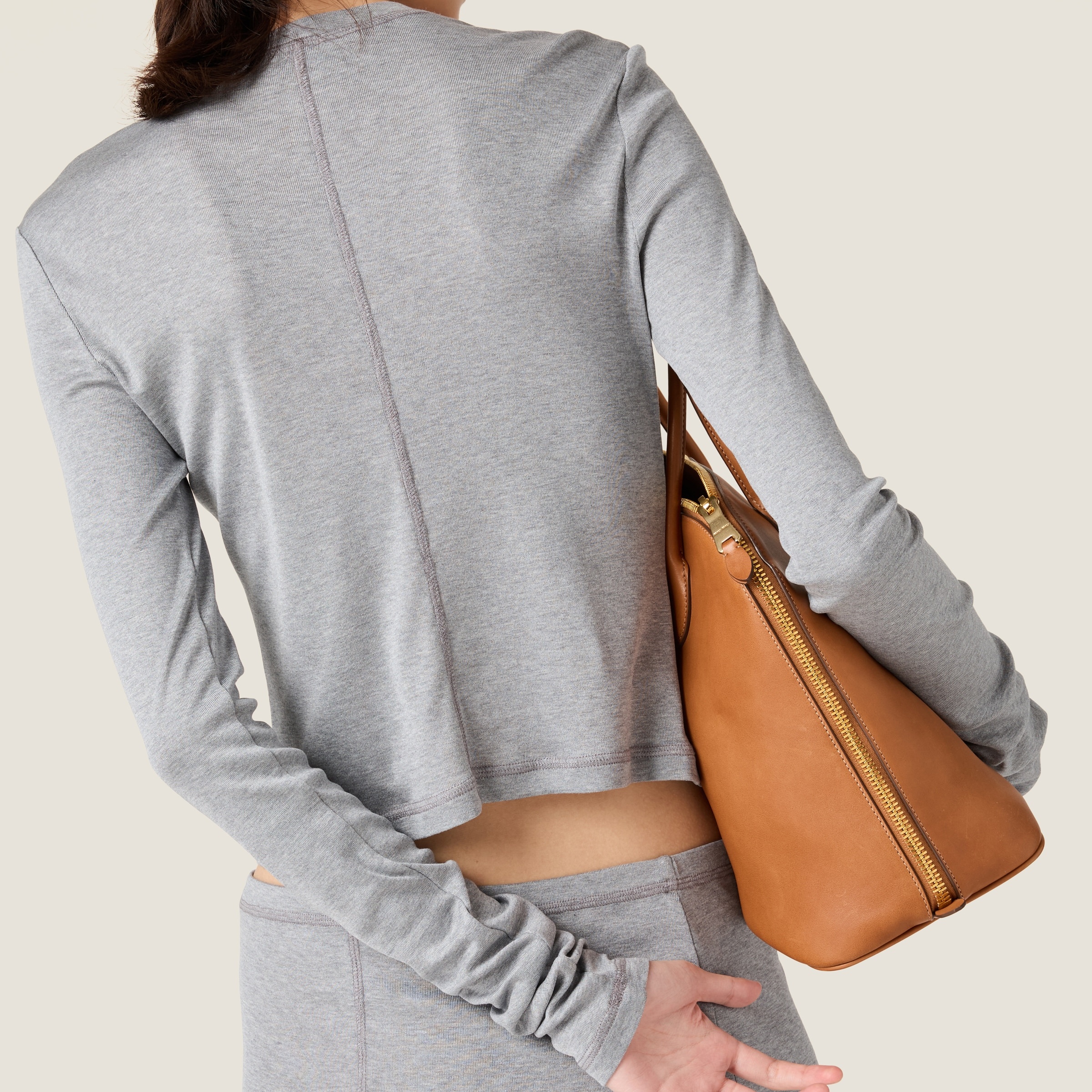Jersey silk top with logo - 5