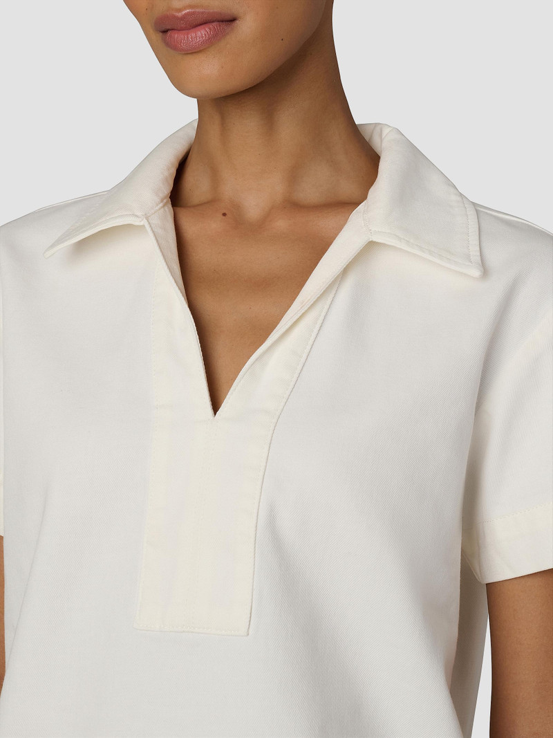 Women's The Lillian Denim Popover Shirt - Milk 6