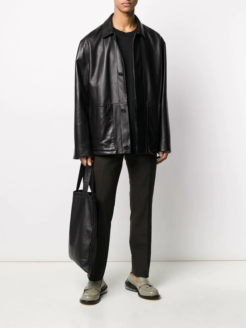 Rick Owens concealed front trousers outlook