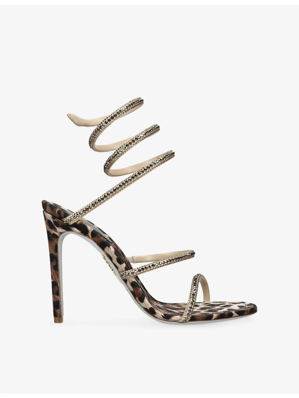 Leo 105 Jewel-Embellished Leather Heeled Sandals - 1