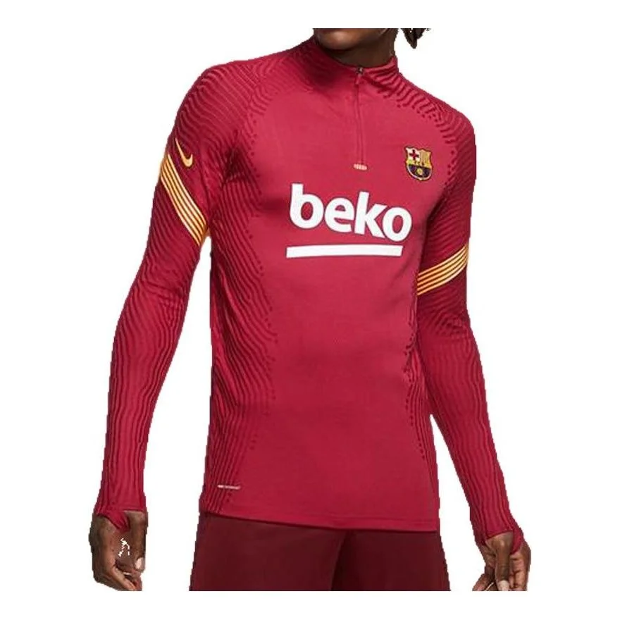 Nike FC Barcelona VaporKnit Strike Football Drill Top 'Red' CD5968-621 - 1