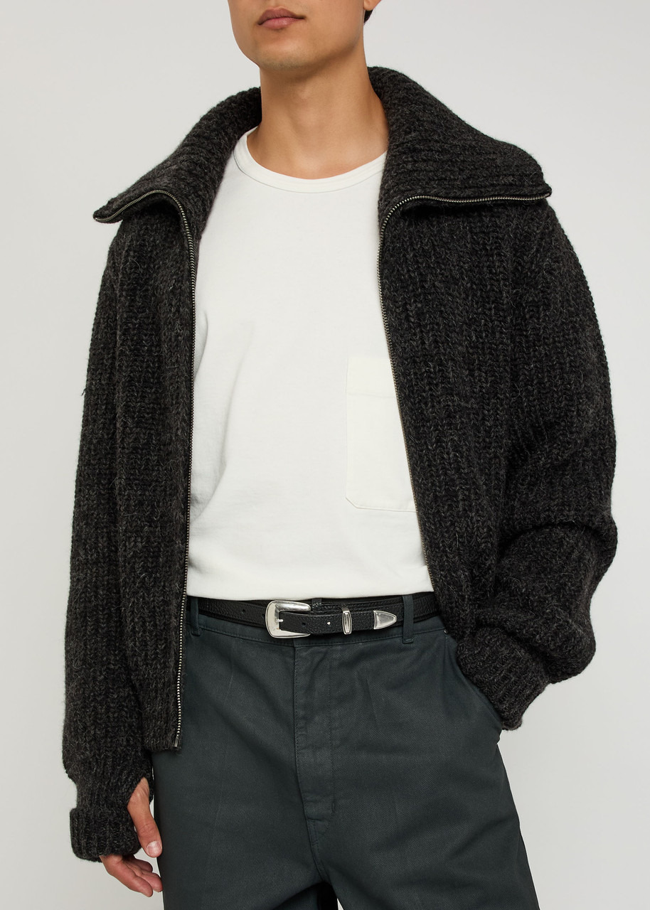 Lemaire Minimal Western Grained Leather Belt - 2
