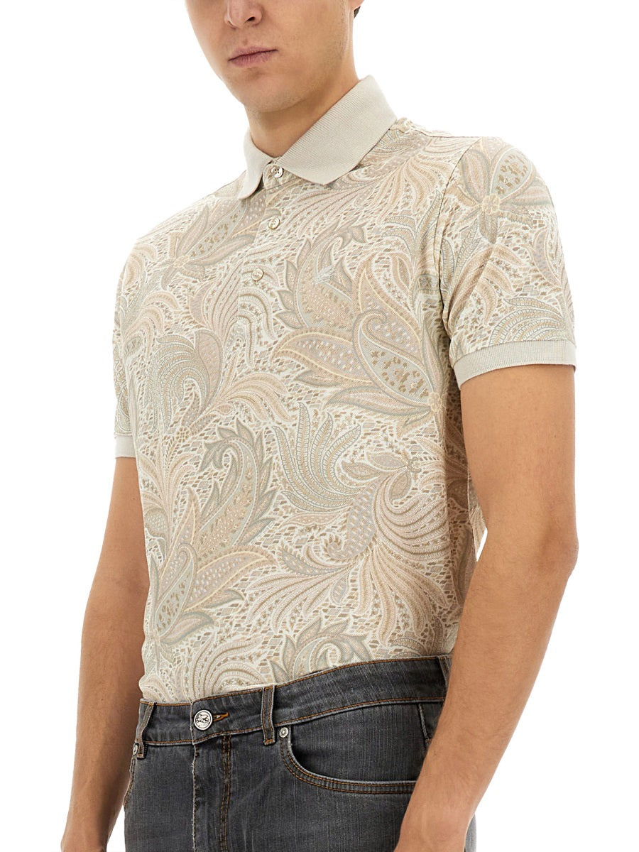 Etro Men Polo Shirt With Print - 2