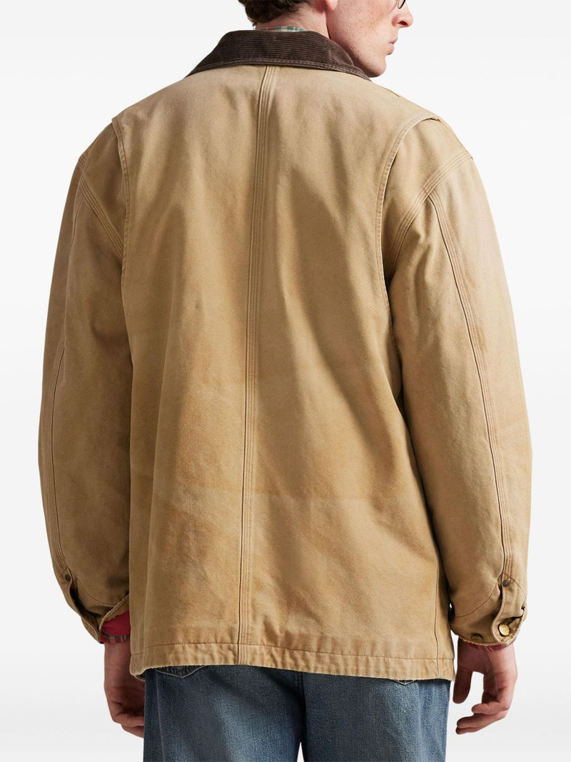 corduroy-collar canvas jacket 4