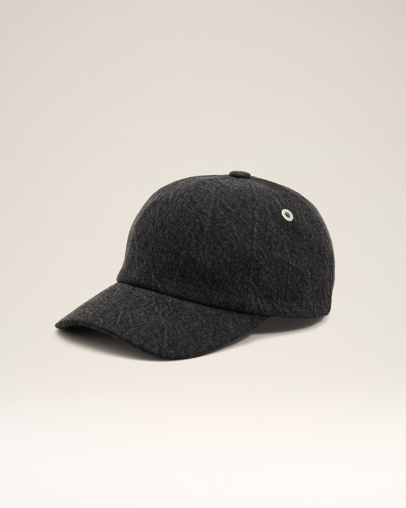 BLACK DENIM AMI PARIS SIDE PATCH CAP 1