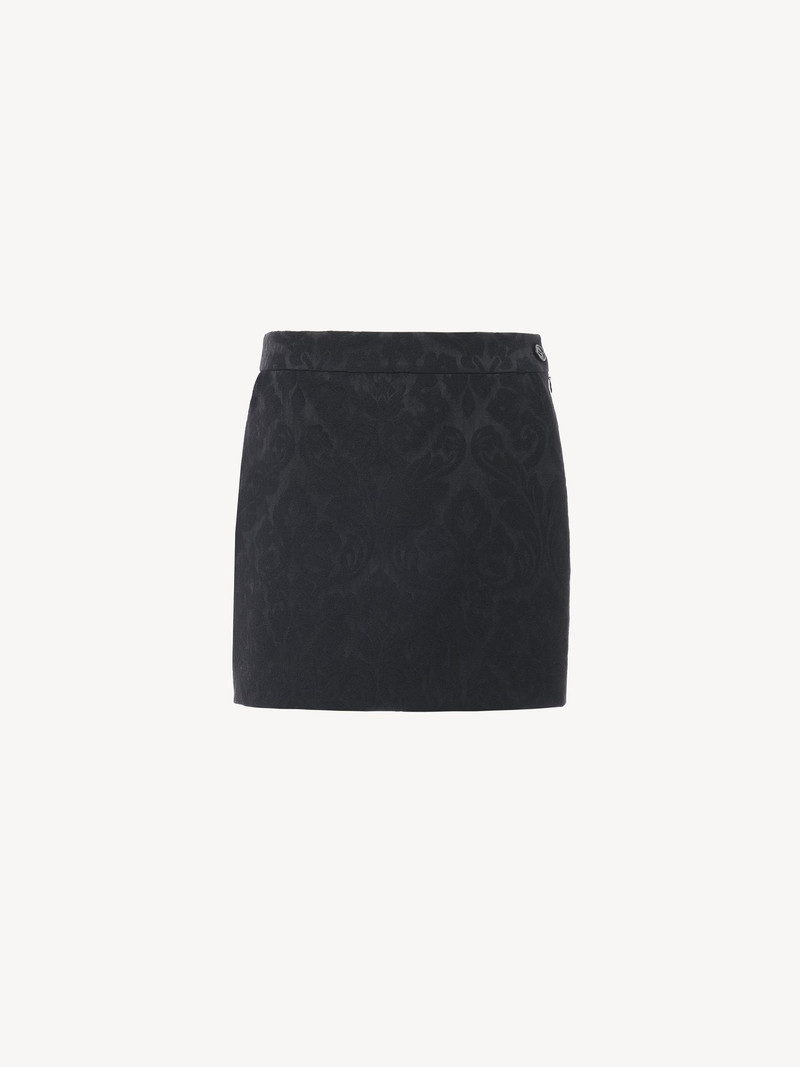 Chloé STRAIGHT MINI SKIRT IN A WOOL-MIX JACQUARD outlook