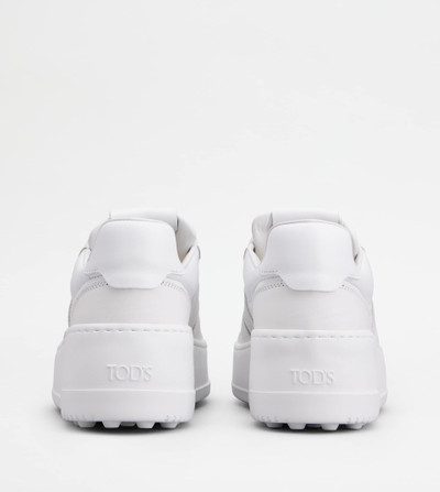 Tod's PLATFORM SNEAKERS IN LEATHER - WHITE outlook
