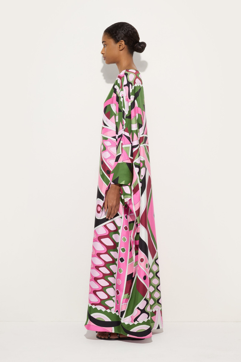 PUCCI VIVARA PRINT LONG SILK KAFTAN outlook