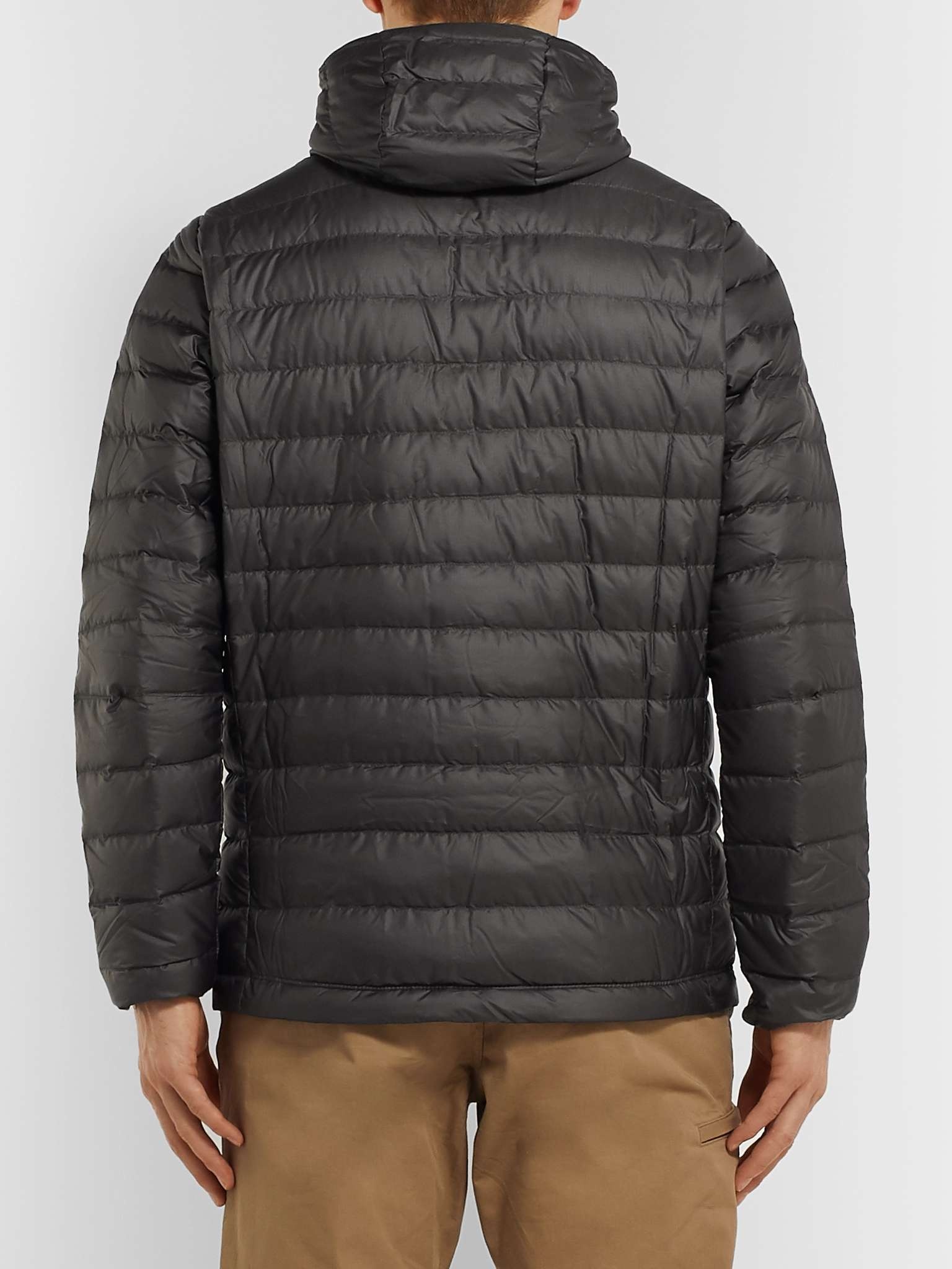 Quilted DWR-Coated Recycled Ripstop Down Hooded Jacket - 5