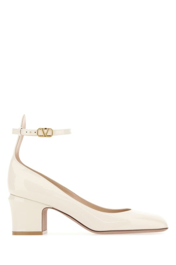 Ivory leather Tan-go pumps - 1