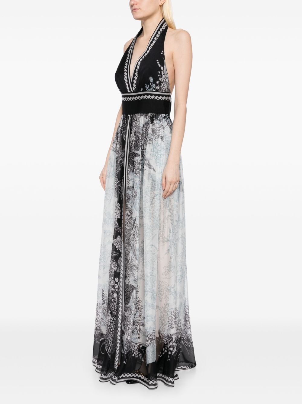 printed chiffon dress - 3