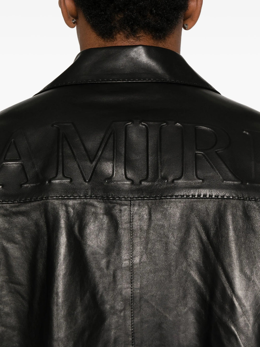Lightweight Leather Camp Shirt - 5
