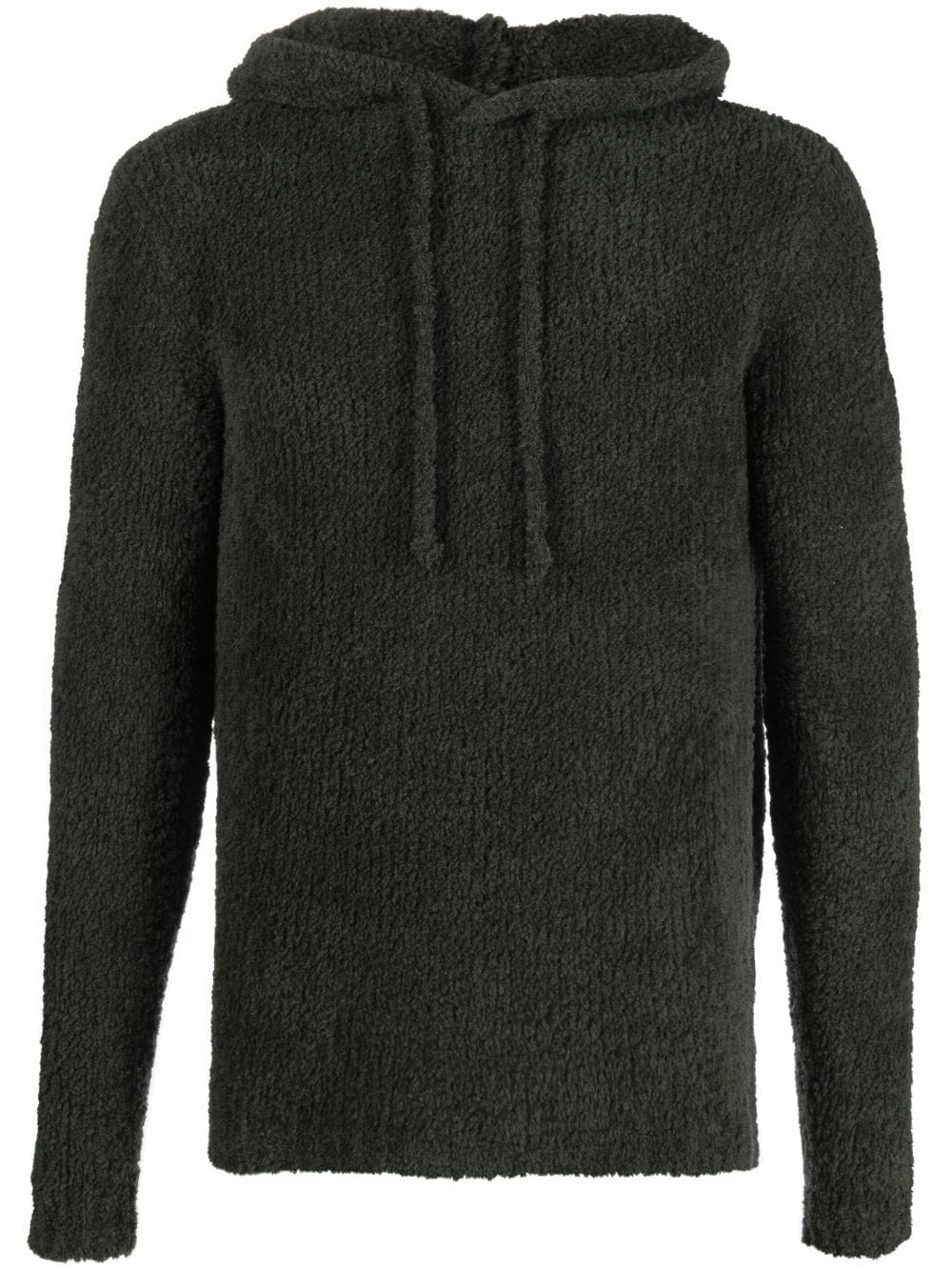 sherpa-fleece pullover hoodie - 1