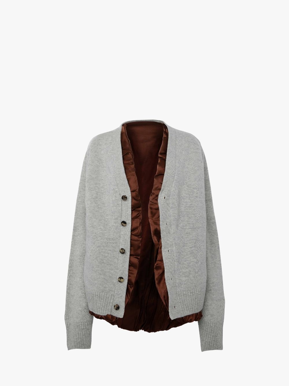 SATIN LINED CARDIGAN - 1