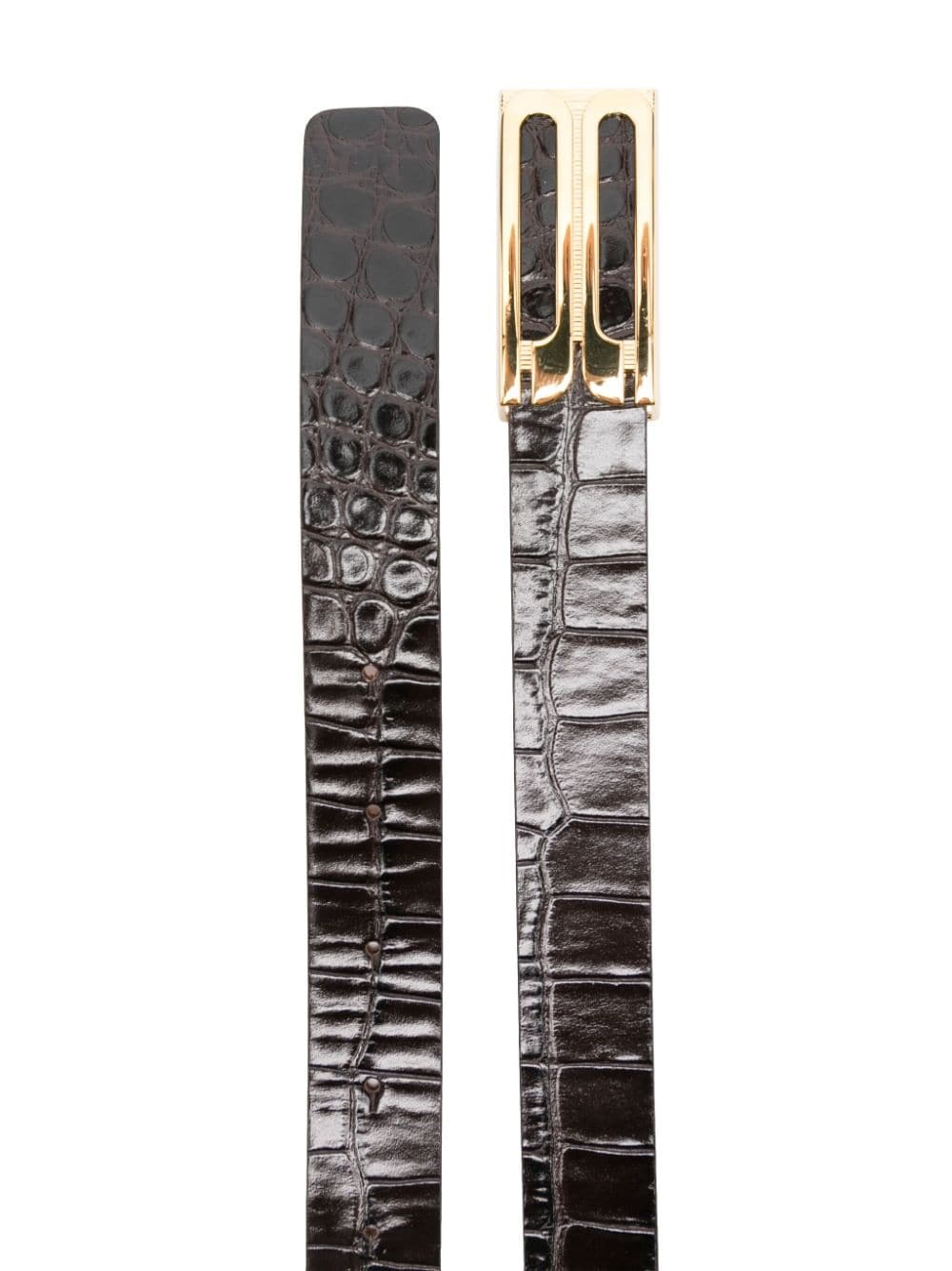 embossed-leather belt - 2