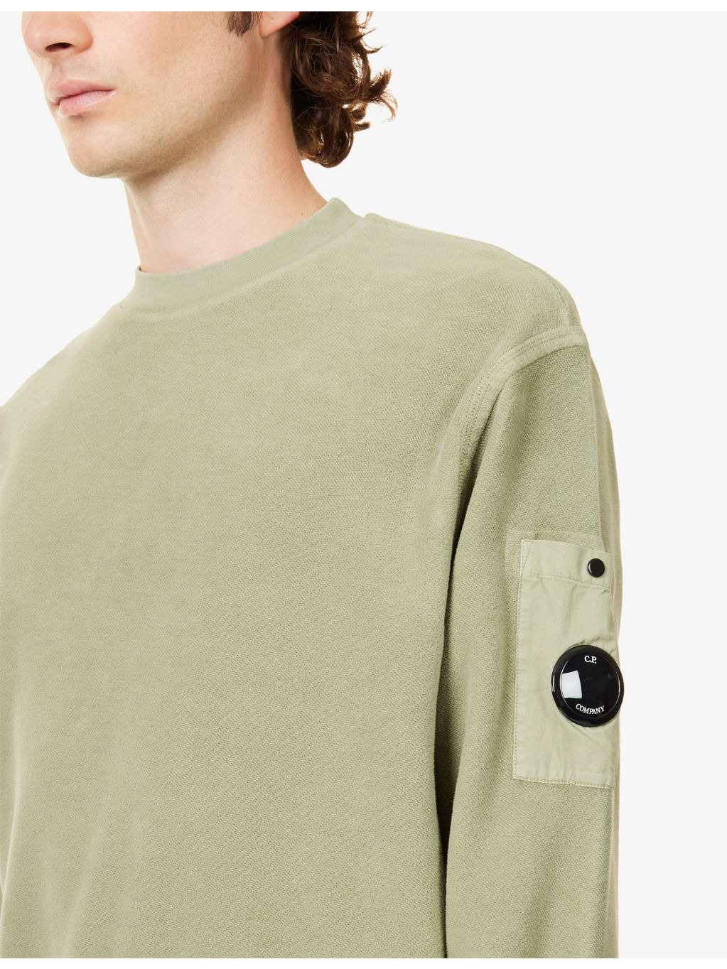 Brushed Crewneck Cotton-Jersey Sweatshirt - 5