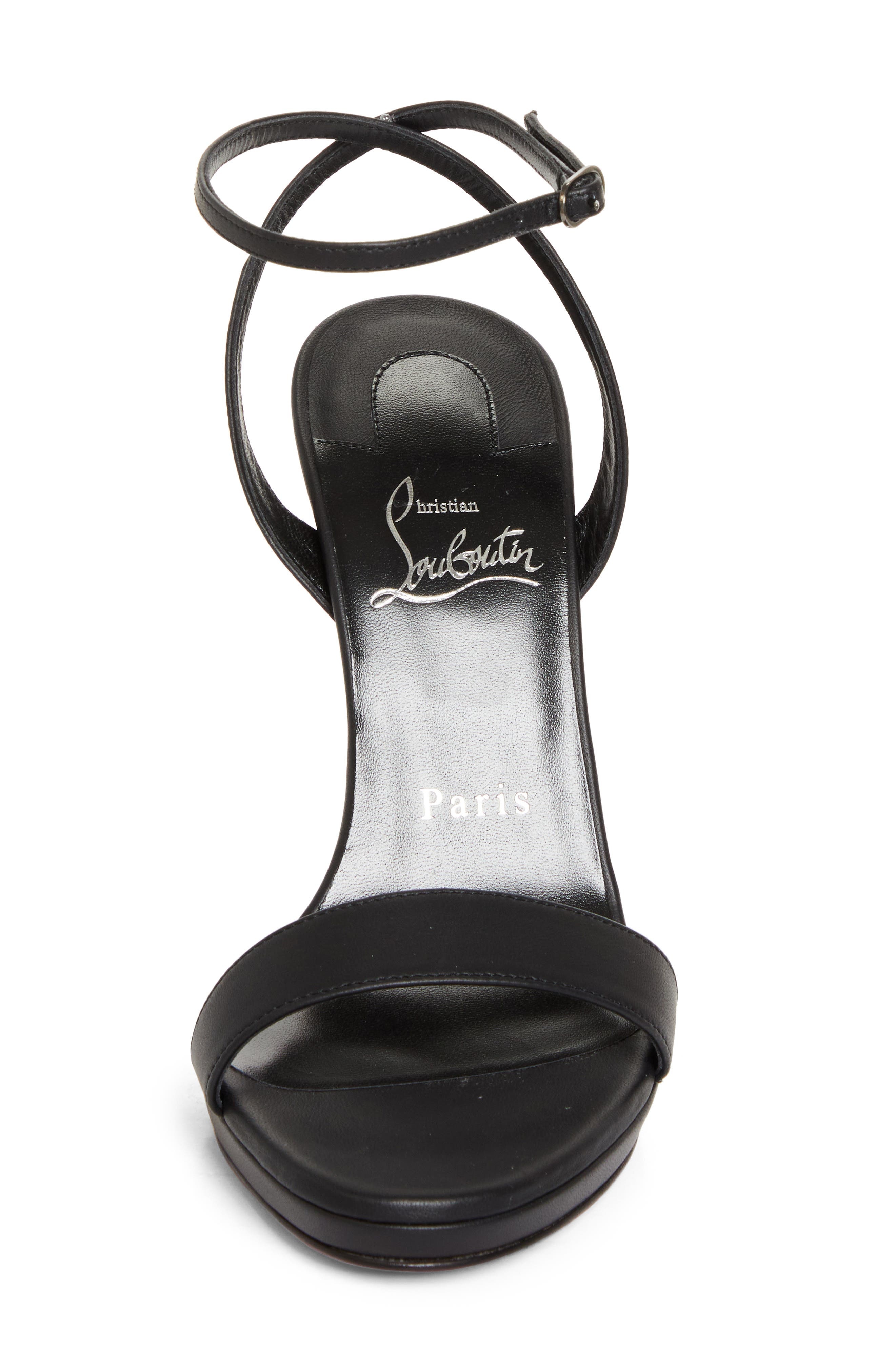 Christian Louboutin Miss Z Queen Sandal in Black/Lin Black at Nordstrom - 4