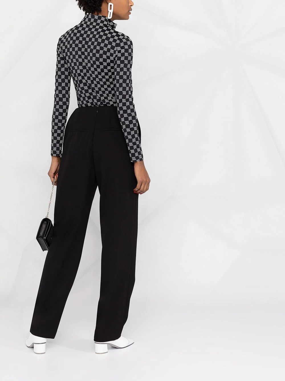 V construction tailored trousers - 4