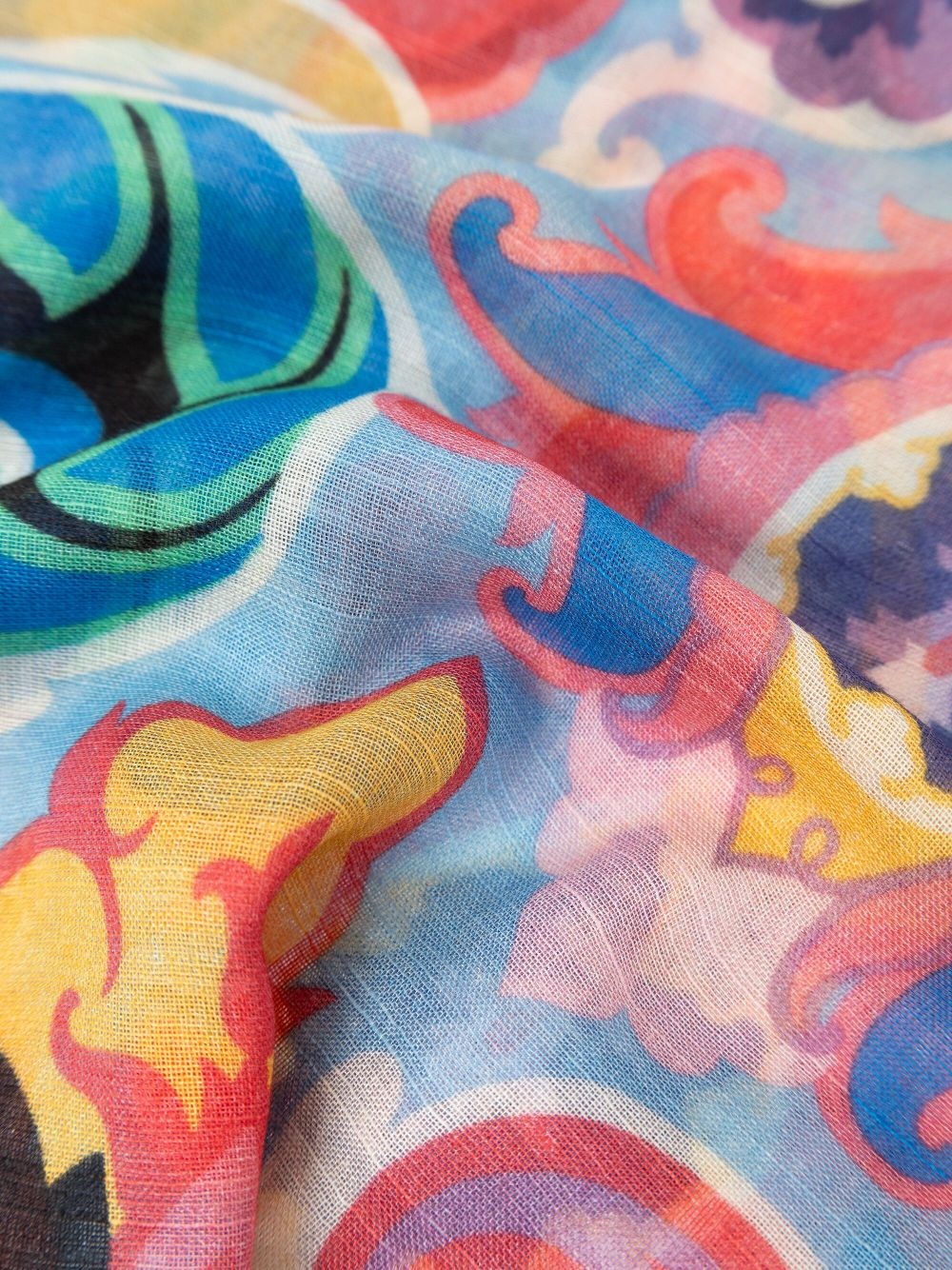 paisley-print scarf - 3