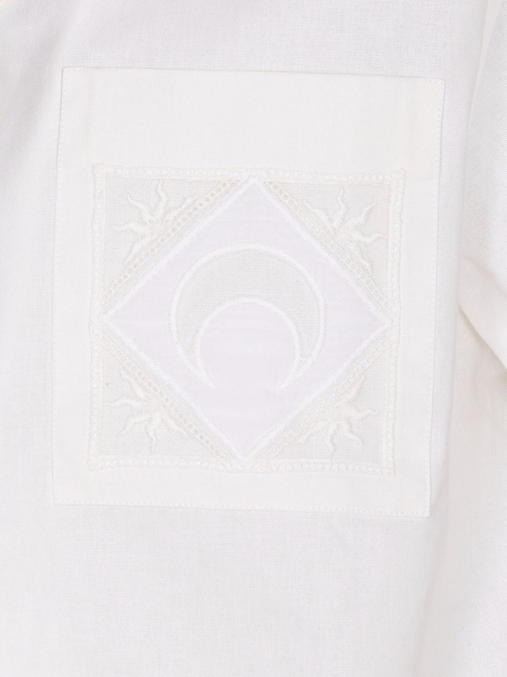 embroidered-detail shirt - 3