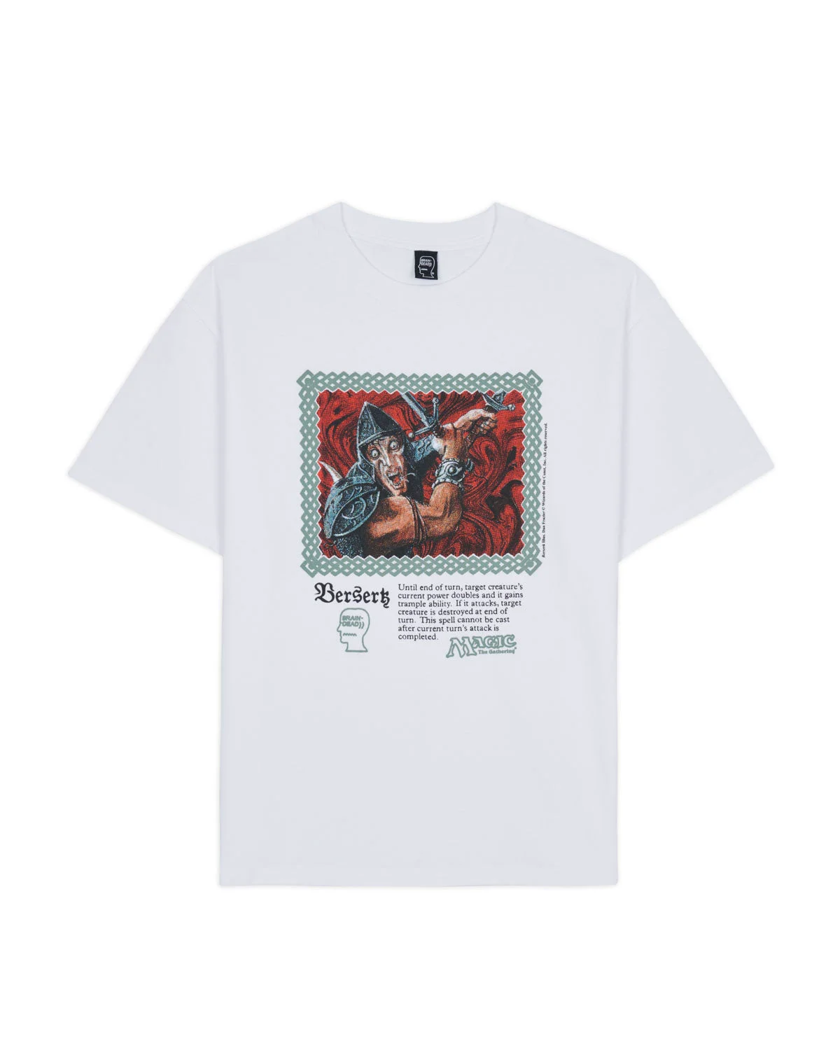 Brain Dead x Magic The Gathering Berserk T-Shirt - White - 1